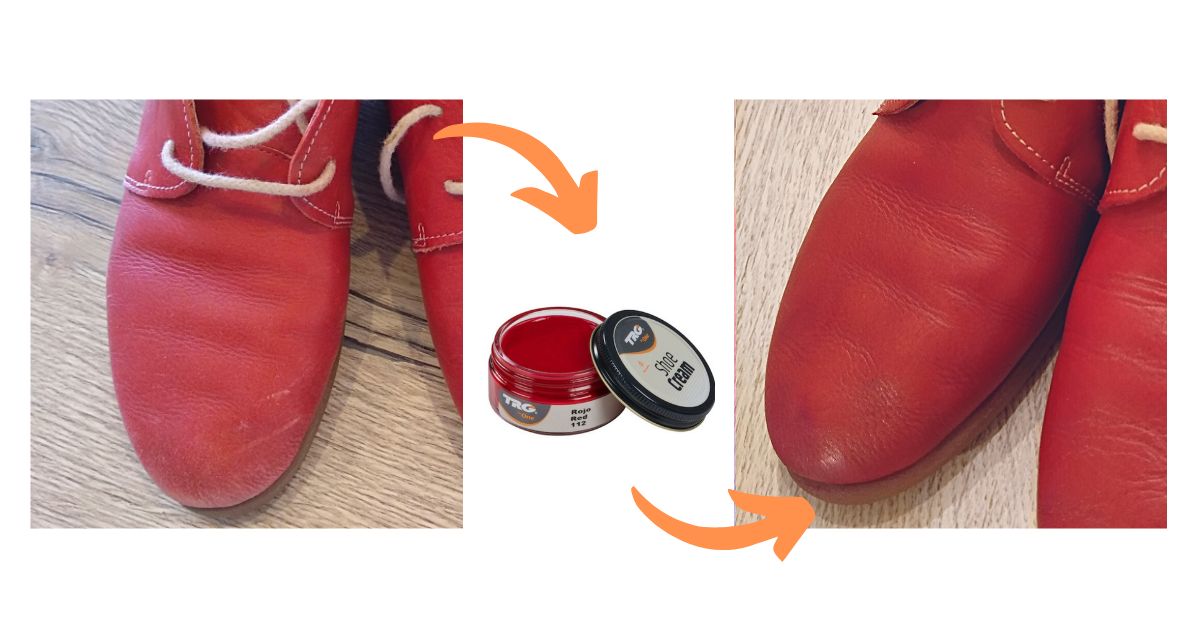 VÝŽIVA A HYDRATACE Červený Krém na boty Shoe Cream TRG the one Red 112